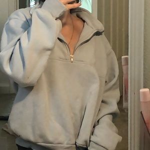 baby blue brandy quarter zip